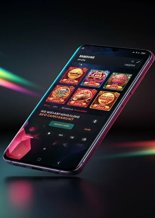 Flappy Casino Spieler erkunden die vielfältige Spielauswahl auf der Plattform mit beliebten Slots und Live-Dealer-Spielen auf einem Tablet.